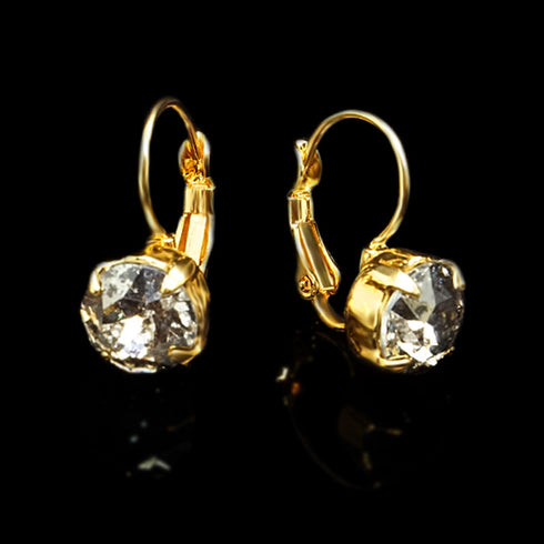 Auskari "Krāšņums (Silver Patina)" ar Swarovski™ kristāliem
